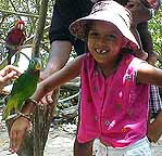 asha with parrot